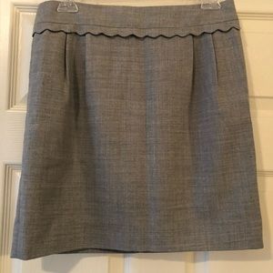 Scalloped Mini Skirt